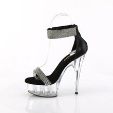 Carregar imagem no visualizador da galeria, Tacones Pleaser DELIGHT-641 Negro Shimmery Fabric