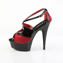 Carregar imagem no visualizador da galeria, Tacones Pleaser DELIGHT-652-1 Negro Charol Rojo
