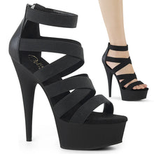 Carregar imagem no visualizador da galeria, Tacones Pleaser DELIGHT-659 Negro Elastic Band
