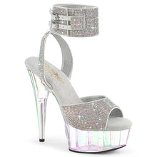 Carregar imagem no visualizador da galeria, Sapatos de salto Pleaser DELIGHT-691HTRS - Strass prateado / Holográfico
