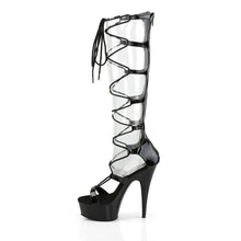 Cargar imagen en el visor de la galería, Tacones Pleaser DELIGHT-698 Negro Charol