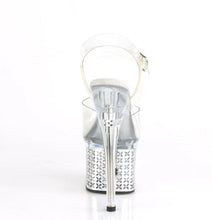 Cargar imagen en el visor de la galería, Tacones Pleaser DISCOLITE-708FLP Transparente Plata Cromo