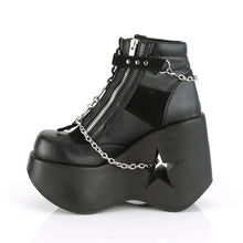 Load image into Gallery viewer, Botines Demonia DYNAMITE-101 Negro Piel vegana-Ante vegano