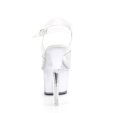 Load image into Gallery viewer, Tacones Pleaser ECHOLITE-708 Transparente White Glow