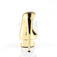 Cargar imagen en el visor de la galería, Tacones Pleaser ECLIPSE-601DM Transparente Dorado Cromo
