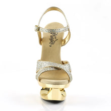 Load image into Gallery viewer, Tacones Pleaser ECLIPSE-619G Dorado Gltr Cromo