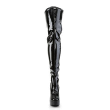 Load image into Gallery viewer, Tacones Pleaser ELECTRA-3000Z Negro Str Charol