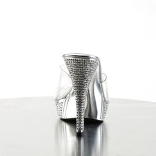 Cargar imagen en el visor de la galería, Tacones Fabulicious ELEGANT-401 Transparente Plata Cromo