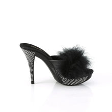 Cargar imagen en el visor de la galería, Tacones Fabulicious ELEGANT-401F Negro Marabou Piel