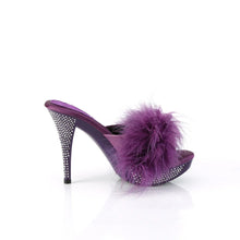 Carregar imagem no visualizador da galeria, Tacones Fabulicious ELEGANT-401F Morado Marabou Piel