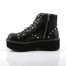 Load image into Gallery viewer, Botines Demonia EMILY-315 Negro Piel vegana