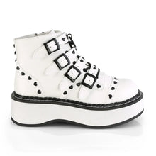 Load image into Gallery viewer, Botines Demonia EMILY-315 Blanco Piel vegana
