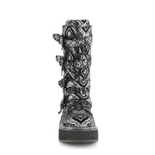 Load image into Gallery viewer, Botas Demonia EMILY-322 Negro-Plata Faux Nubuck Leather