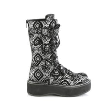 Load image into Gallery viewer, Botas Demonia EMILY-322 Negro-Plata Faux Nubuck Leather