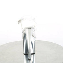 Load image into Gallery viewer, Tacones Pleaser ENCHANT-708 Transparente Plata Cromo