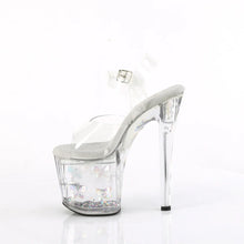 Load image into Gallery viewer, Tacones Pleaser ENCHANT-708AQUA-02 Transparente Plata