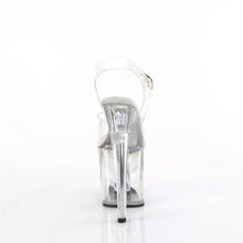 Cargar imagen en el visor de la galería, Tacones Pleaser ENCHANT-708AQUA-02 Transparente Plata