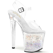 Load image into Gallery viewer, Tacones Pleaser ENCHANT-708AQUA-02 Transparente Plata