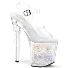 Cargar imagen en el visor de la galería, Tacones Pleaser ENCHANT-708AQUA-02 Transparente Plata