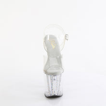 Load image into Gallery viewer, Tacones Pleaser ENCHANT-708AQUA-04 Transparente Plata Purpurina