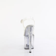 Load image into Gallery viewer, Tacones Pleaser ENCHANT-708AQUA-04 Transparente Plata Purpurina