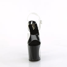 Load image into Gallery viewer, Tacones Pleaser ENCHANT-708LT-CIRCLE Transparente Negro Plata