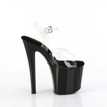 Load image into Gallery viewer, Tacones Pleaser ENCHANT-708LT-STAR Transparente Negro Plata