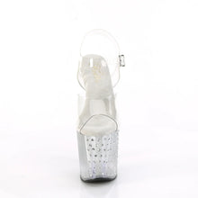 Load image into Gallery viewer, Tacones Pleaser ENCHANT-708T-LT Transparente Plata