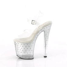 Load image into Gallery viewer, Tacones Pleaser ENCHANT-708T-LT Transparente Plata