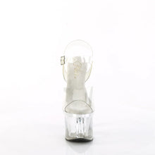 Cargar imagen en el visor de la galería, Tacones Pleaser ESTEEM-708 Transparente Plata Cromo