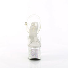 Load image into Gallery viewer, Tacones Pleaser ESTEEM-708DM Transparente Plata Cromo