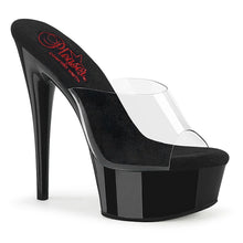 Load image into Gallery viewer, Tacones Pleaser EXCITE-601 Transparente Negro