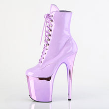 Carregar imagem no visualizador da galeria, Botas Pleaser FLAMINGO-1020 - Verniz lavanda / Cromo lavanda