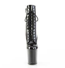 Load image into Gallery viewer, Tacones Pleaser FLAMINGO-1020BLG Negro Charol Azul