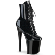 Load image into Gallery viewer, Tacones Pleaser FLAMINGO-1020BLG Negro Charol Azul