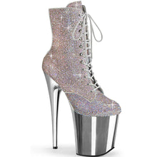 Load image into Gallery viewer, Tacones Pleaser FLAMINGO-1020CHRS Plata Cromo