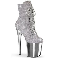 Load image into Gallery viewer, Tacones Pleaser FLAMINGO-1020CHRS Plata Cromo