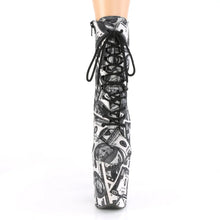 Carregar imagem no visualizador da galeria, Tacones Pleaser FLAMINGO-1020DP Blanco Negro Fabric