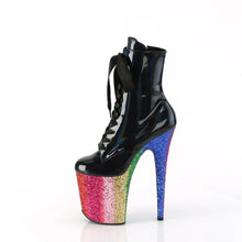 Load image into Gallery viewer, Tacones Pleaser FLAMINGO-1020HG Negro Holo Charol