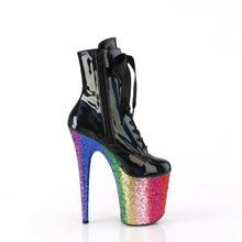 Load image into Gallery viewer, Tacones Pleaser FLAMINGO-1020HG Negro Holo Charol