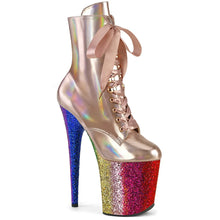 Load image into Gallery viewer, Tacones Pleaser FLAMINGO-1020HG Oro Rosa Holo