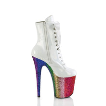 Load image into Gallery viewer, Tacones Pleaser FLAMINGO-1020HG Blanco Holo Charol