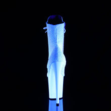 Load image into Gallery viewer, Tacones Pleaser FLAMINGO-1020LG Neon Blanco Purpurina