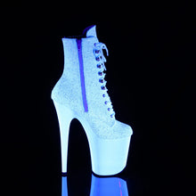 Load image into Gallery viewer, Tacones Pleaser FLAMINGO-1020LG Neon Blanco Purpurina