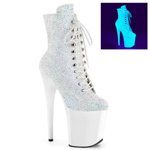 Load image into Gallery viewer, Tacones Pleaser FLAMINGO-1020LG Neon Blanco Purpurina