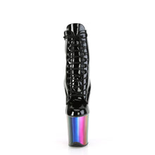 Carregar imagem no visualizador da galeria, Tacones Pleaser FLAMINGO-1020RC Negro Charol Rainbow