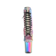 Load image into Gallery viewer, Tacones Pleaser FLAMINGO-1020RC Rainbow Reflective Cromo