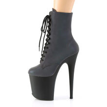 Load image into Gallery viewer, Tacones Pleaser FLAMINGO-1020REFL Verde Reflective Negro