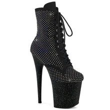 Load image into Gallery viewer, Tacones Pleaser FLAMINGO-1020RM Negro Faux Suede