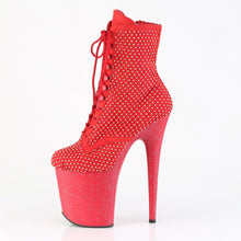 Load image into Gallery viewer, Tacones Pleaser FLAMINGO-1020RM Rojo Faux Suede